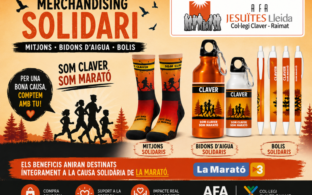 Merchandising solidari per La Marató